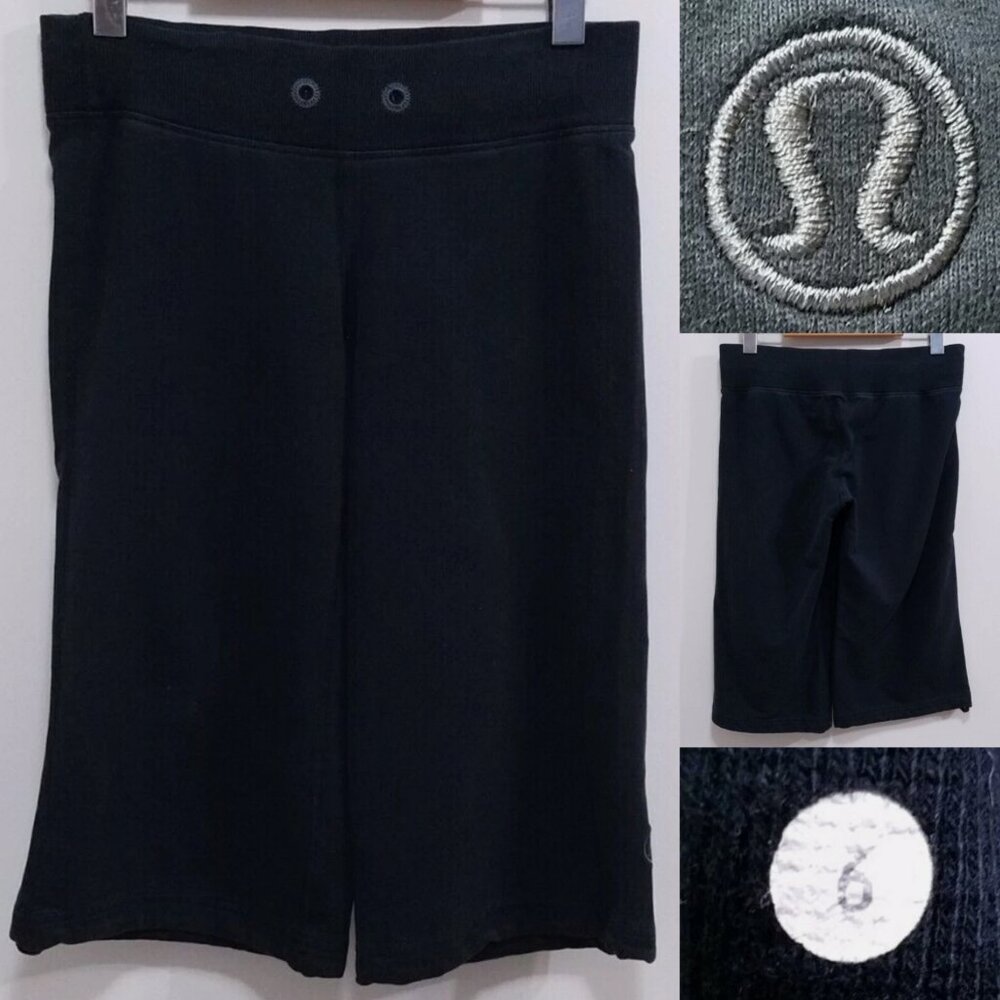 Lululemon Athletica Relaxed Fit Capri Shorts 6 Small Cotton  Activewear Pant